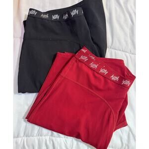 Bundle of Yitty Shapewear Shorts Size: XL Sparkly Merlot and Black